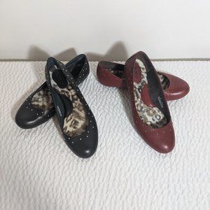 2 Pairs of Born Leather Studded Flats